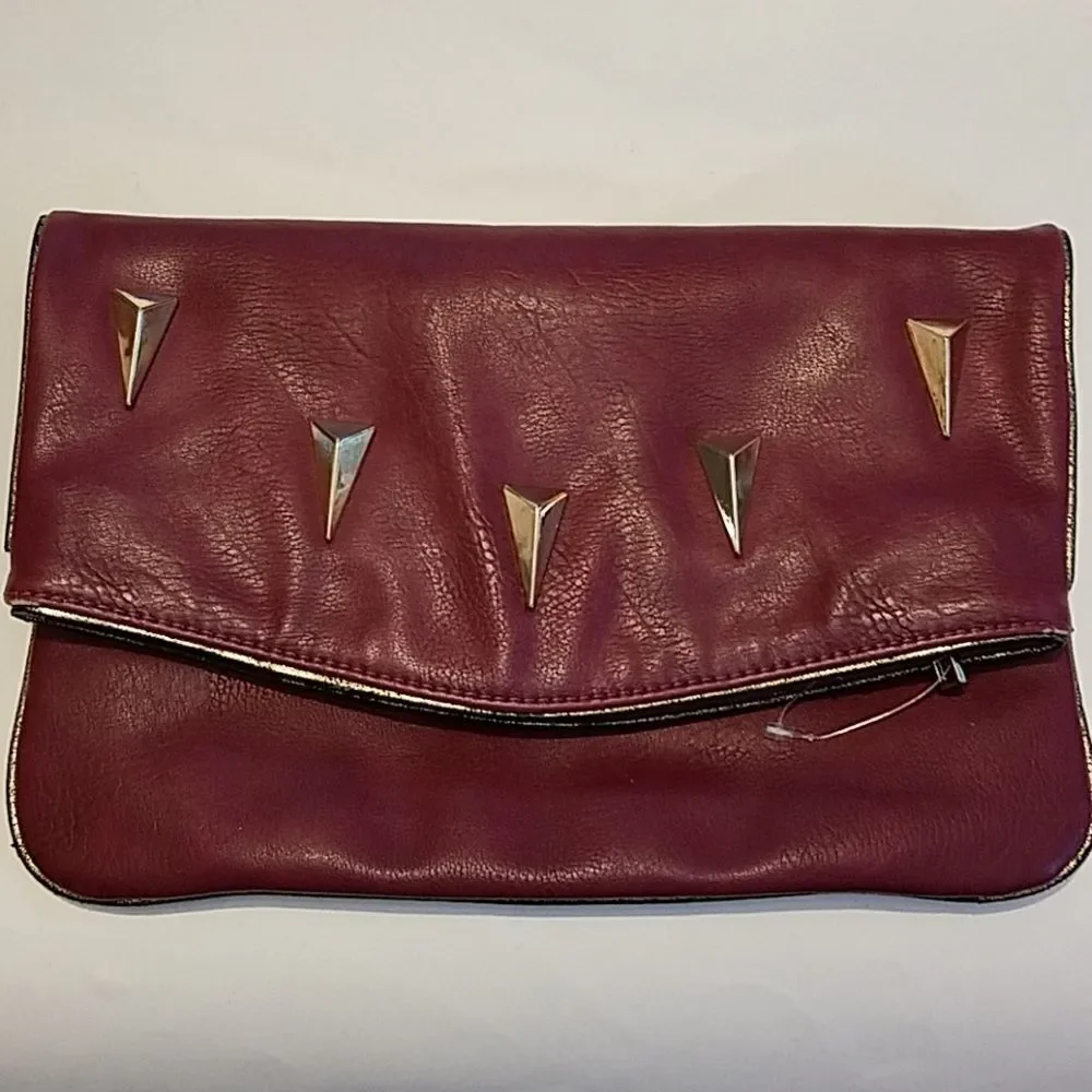 URBAN EXPRESSIONS vegan leather purple clutch